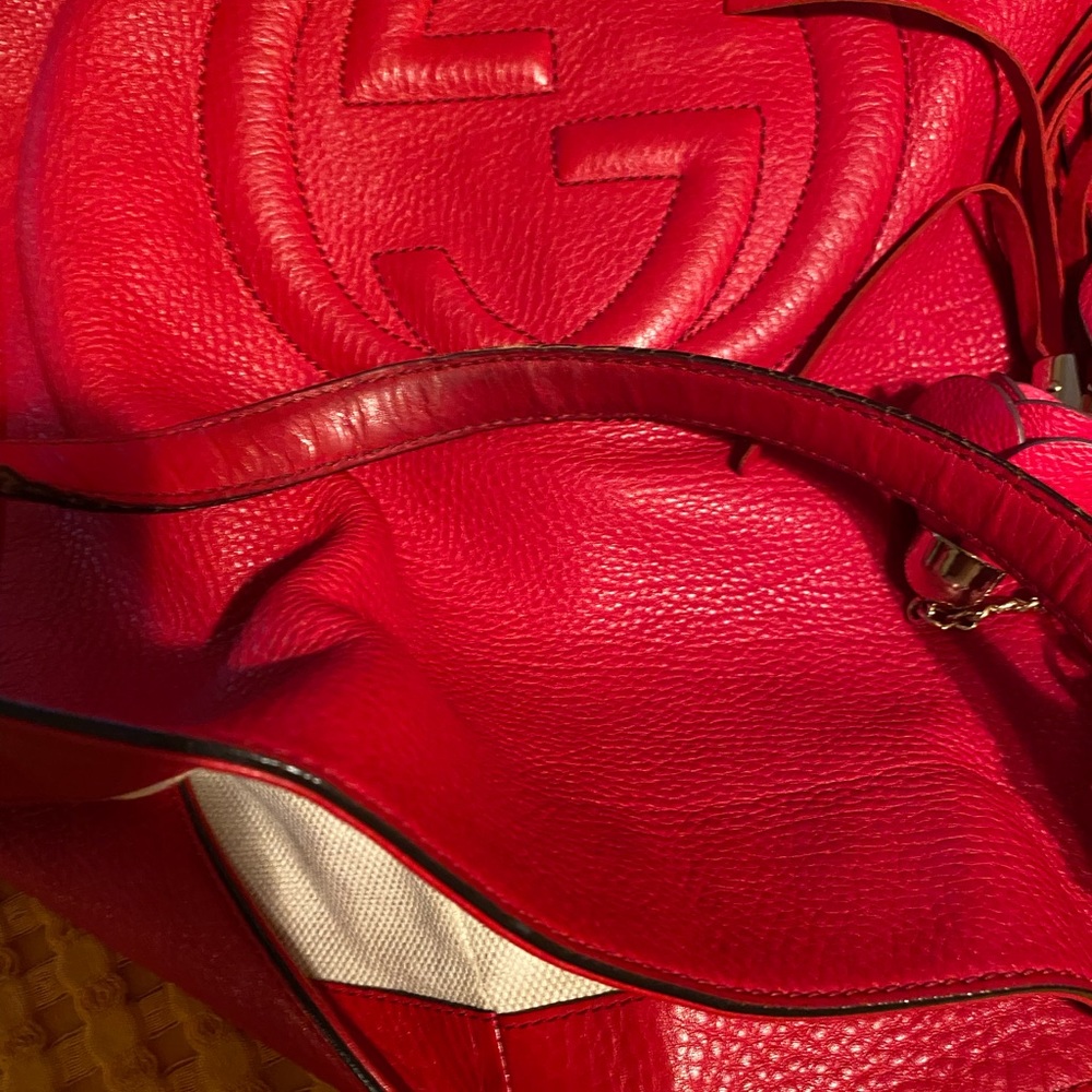 Gucci Soho tote red, large size - Picture 14 of 15